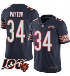 Men Chicago Bears 34 Walter Payton Navy Blue Team Color 100th Season Limited Football Jersey Men Chicago Bears 34 Walter Payton Navy Blue Team Color 100th Season Limited Football Jersey