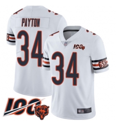 Men Chicago Bears 34 Walter Payton White Vapor Untouchable Limited Player 100th Season Football Jersey Men Chicago Bears 34 Walter Payton White Vapor Untouchable Limited Player 100th Season Football Jersey