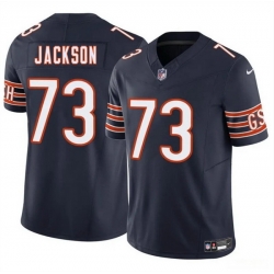 Men Chicago Bears 73 Jonah Jackson Navy 2025 F U S E  Vapor Stitched Football Jersey