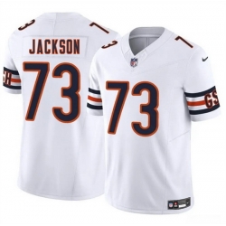 Men Chicago Bears 73 Jonah Jackson White 2025 F U S E  Vapor Stitched Football Jersey