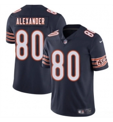 Men Chicago Bears 80 Maurice Alexander Navy 2025 Vapor Stitched Football Jersey