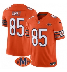 Men Chicago Bears 85 Cole Kmet Orange 2025 F U S E With VMH Patch Vapor Untouchable Limited Stitched Football Jersey Men Chicago Bears 85 Cole Kmet Orange 2025 F U S E With VMH Patch Vapor Untouchable Limited Stitched Football Jersey