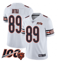 Men Chicago Bears 89 Mike Ditka White Vapor Untouchable Limited Player 100th Season Football Jerseyrs Men Chicago Bears 89 Mike Ditka White Vapor Untouchable Limited Player 100th Season Football Jerseyrs