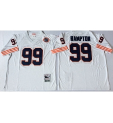 Men Chicago Bears 99 Dan Hampton White M&N Throwback Jersey Men Chicago Bears 99 Dan Hampton White M&N Throwback Jersey
