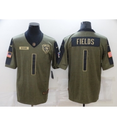 Men's Chicago Bears #1 Justin Fields 2021 Salute To Service Limited Jersey Men's Chicago Bears #1 Justin Fields 2021 Salute To Service Limited Jersey