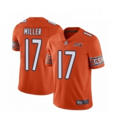 Mens Chicago Bears 17 Anthony Miller Orange Alternate 100th Season Limited Football Jersey Mens Chicago Bears 17 Anthony Miller Orange Alternate 100th Season Limited Football Jersey