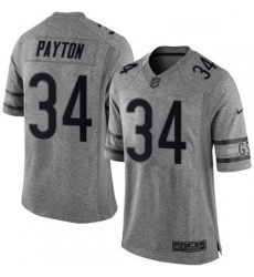 Mens Nike Chicago Bears 34 Walter Payton Limited Gray Gridiron NFL Jersey Mens Nike Chicago Bears 34 Walter Payton Limited Gray Gridiron NFL Jersey