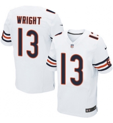 Nike Bears #13 Kendall Wright White Mens Stitched NFL Elite Jersey Nike Bears #13 Kendall Wright White Mens Stitched NFL Elite Jersey