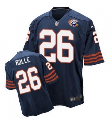 Nike Bears #26 Antrel Rolle Navy Blue Throwback Mens Stitched NFL Elite Jersey Nike Bears #26 Antrel Rolle Navy Blue Throwback Mens Stitched NFL Elite Jersey