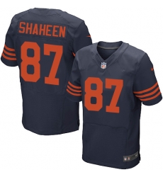 Nike Bears #87 Adam Shaheen Navy Blue Alternate Mens Stitched NFL Elite Jersey Nike Bears #87 Adam Shaheen Navy Blue Alternate Mens Stitched NFL Elite Jersey