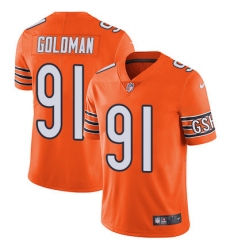 Nike Bears #91 Eddie Goldman Orange Mens Stitched NFL Limited Rush Jersey Nike Bears #91 Eddie Goldman Orange Mens Stitched NFL Limited Rush Jersey