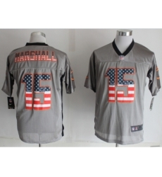 Nike Chicago Bears 15 Brandon Marshall Grey Elite USA Flag Fashion NFL Jersey Nike Chicago Bears 15 Brandon Marshall Grey Elite USA Flag Fashion NFL Jersey