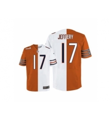 Nike Chicago Bears 17 Alshon Jeffery White-Orange Elite split NFL Jersey Nike Chicago Bears 17 Alshon Jeffery White-Orange Elite split NFL Jersey