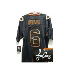 Nike Chicago Bears 6 Jay Cutler Black Elite Light Out Signed NFL Jersey Nike Chicago Bears 6 Jay Cutler Black Elite Light Out Signed NFL Jersey