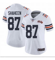 Bears 87 Adam Shaheen White Alternate Women Stitched Football Vapor Untouchable Limited 100th Season Jersey Bears 87 Adam Shaheen White Alternate Women Stitched Football Vapor Untouchable Limited 100th Season Jersey