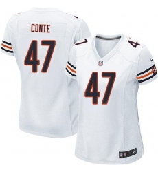 Nike NFL Chicago Bears #47 Chris Conte White Women's Elite Road Jersey Nike NFL Chicago Bears #47 Chris Conte White Women's Elite Road Jersey