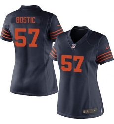 Nike NFL Chicago Bears #57 Jon Bostic Blue Women's Elite Alternate Jersey Nike NFL Chicago Bears #57 Jon Bostic Blue Women's Elite Alternate Jersey