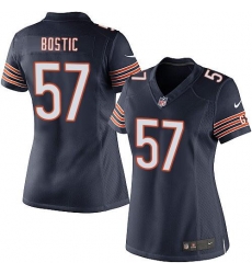 Nike NFL Chicago Bears #57 Jon Bostic Navy Blue Women's Elite Team Color Jersey Nike NFL Chicago Bears #57 Jon Bostic Navy Blue Women's Elite Team Color Jersey