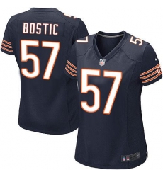 Nike NFL Chicago Bears #57 Jon Bostic Navy Blue Women's Game Team Color Jersey Nike NFL Chicago Bears #57 Jon Bostic Navy Blue Women's Game Team Color Jersey