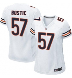 Nike NFL Chicago Bears #57 Jon Bostic White Women's Limited Road Jersey Nike NFL Chicago Bears #57 Jon Bostic White Women's Limited Road Jersey