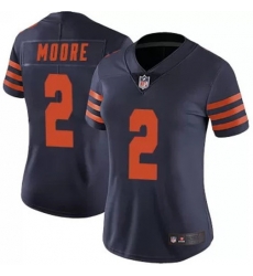 Women Chicago Bears 2 DJ Moore Navy Vapor Limited Stitched NFL Jersey Women Chicago Bears 2 DJ Moore Navy Vapor Limited Stitched NFL Jersey