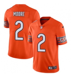 Women Chicago Bears 2 DJ Moore Orange Vapor Limited Stitched NFL Jersey Women Chicago Bears 2 DJ Moore Orange Vapor Limited Stitched NFL Jersey