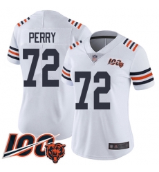 Women Chicago Bears 72 William Perry White 100th Season Limited Football Jersey Women Chicago Bears 72 William Perry White 100th Season Limited Football Jersey