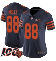 Women Chicago Bears 88 Riley Ridley Limited Navy Blue Rush Vapor Untouchable 100th Season Football Jersey Women Chicago Bears 88 Riley Ridley Limited Navy Blue Rush Vapor Untouchable 100th Season Football Jersey