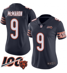 Women Chicago Bears 9 Jim McMahon Navy Blue Team Color 100th Season Limited Football Jersey Women Chicago Bears 9 Jim McMahon Navy Blue Team Color 100th Season Limited Football Jersey