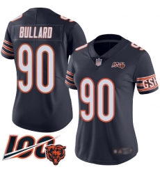 Women Chicago Bears 90 Jonathan Bullard Navy Blue Team Color 100th Season Limited Football Jersey Women Chicago Bears 90 Jonathan Bullard Navy Blue Team Color 100th Season Limited Football Jersey