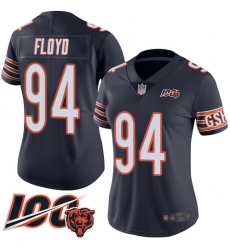 Women Chicago Bears 94 Leonard Floyd Navy Blue Team Color 100th Season Limited Football Jersey Women Chicago Bears 94 Leonard Floyd Navy Blue Team Color 100th Season Limited Football Jersey
