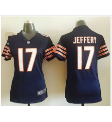 Women Nike Bears #17 Alshon Jeffery Navy Blue Team Color Stitched NFL Elite Jersey Women Nike Bears #17 Alshon Jeffery Navy Blue Team Color Stitched NFL Elite Jersey