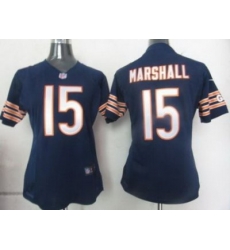 Women Nike Chicago Bears 15 Marshall Blue Nike NFL Game Jerseys Women Nike Chicago Bears 15 Marshall Blue Nike NFL Game Jerseys