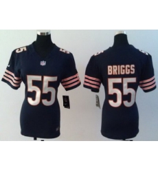 Women Nike Chicago Bears #55 Lance Briggs Blue NFL Jerseys Women Nike Chicago Bears #55 Lance Briggs Blue NFL Jerseys