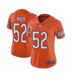 Womens Chicago Bears 52 Khalil Mack Orange Alternate 100th Season Limited Football Jersey Womens Chicago Bears 52 Khalil Mack Orange Alternate 100th Season Limited Football Jersey