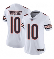 Womens Nike Chicago Bears 10 Mitchell Trubisky Elite White NFL Jersey Womens Nike Chicago Bears 10 Mitchell Trubisky Elite White NFL Jersey