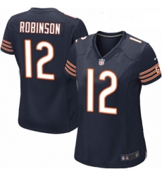 Womens Nike Chicago Bears 12 Allen Robinson Game Navy Blue Team Color NFL Jersey Womens Nike Chicago Bears 12 Allen Robinson Game Navy Blue Team Color NFL Jersey