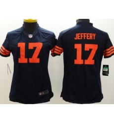 Women's Nike Chicago Bears #17 Alshon Jeffery Navy Blue 1940s Throwback Stitched NFL Limited Jersey Women's Nike Chicago Bears #17 Alshon Jeffery Navy Blue 1940s Throwback Stitched NFL Limited Jersey