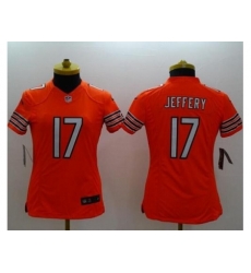 Women's Nike Chicago Bears #17 Alshon Jeffery Orange Alternate Stitched NFL Limited Jersey Women's Nike Chicago Bears #17 Alshon Jeffery Orange Alternate Stitched NFL Limited Jersey