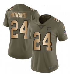 Womens Nike Chicago Bears 24 Jordan Howard Limited OliveGold Salute to Service NFL Jersey Womens Nike Chicago Bears 24 Jordan Howard Limited OliveGold Salute to Service NFL Jersey