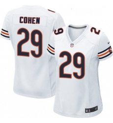 Womens Nike Chicago Bears 29 Tarik Cohen Game White NFL Jersey Womens Nike Chicago Bears 29 Tarik Cohen Game White NFL Jersey