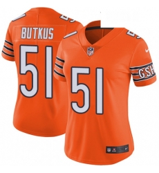 Womens Nike Chicago Bears 51 Dick Butkus Limited Orange Rush Vapor Untouchable NFL Jersey Womens Nike Chicago Bears 51 Dick Butkus Limited Orange Rush Vapor Untouchable NFL Jersey