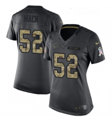 Womens Nike Chicago Bears 52 Khalil Mack Limited Black 2016 Salute to Service NFL Jersey Womens Nike Chicago Bears 52 Khalil Mack Limited Black 2016 Salute to Service NFL Jersey