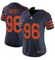 Womens Nike Chicago Bears 96 Akiem Hicks Navy Blue Alternate Vapor Untouchable Limited Player NFL Jersey Womens Nike Chicago Bears 96 Akiem Hicks Navy Blue Alternate Vapor Untouchable Limited Player NFL Jersey