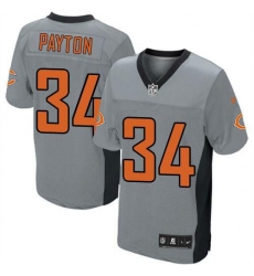 Nike Bears #34 Walter Payton Grey Shadow Youth Stitched NFL Elite Jersey