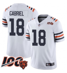Youth Chicago Bears 18 Taylor Gabriel White 100th Season Limited Football Jersey Youth Chicago Bears 18 Taylor Gabriel White 100th Season Limited Football Jersey