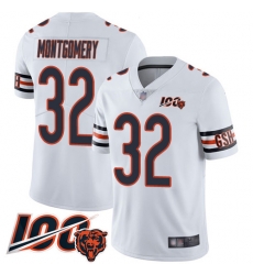 Youth Chicago Bears 32 David Montgomery White Vapor Untouchable Limited Player 100th Season Football Jersey Youth Chicago Bears 32 David Montgomery White Vapor Untouchable Limited Player 100th Season Football Jersey