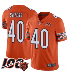 Youth Chicago Bears 40 Gale Sayers Orange Alternate 100th Season Limited Football Jersey Youth Chicago Bears 40 Gale Sayers Orange Alternate 100th Season Limited Football Jersey