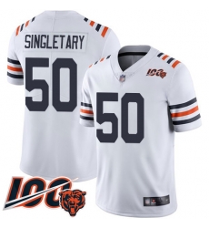 Youth Chicago Bears 50 Mike Singletary White 100th Season Limited Football Jersey Youth Chicago Bears 50 Mike Singletary White 100th Season Limited Football Jersey