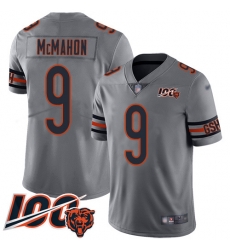 Youth Chicago Bears 9 Jim McMahon Limited Silver Inverted Legend 100th Season Football Jersey Youth Chicago Bears 9 Jim McMahon Limited Silver Inverted Legend 100th Season Football Jersey